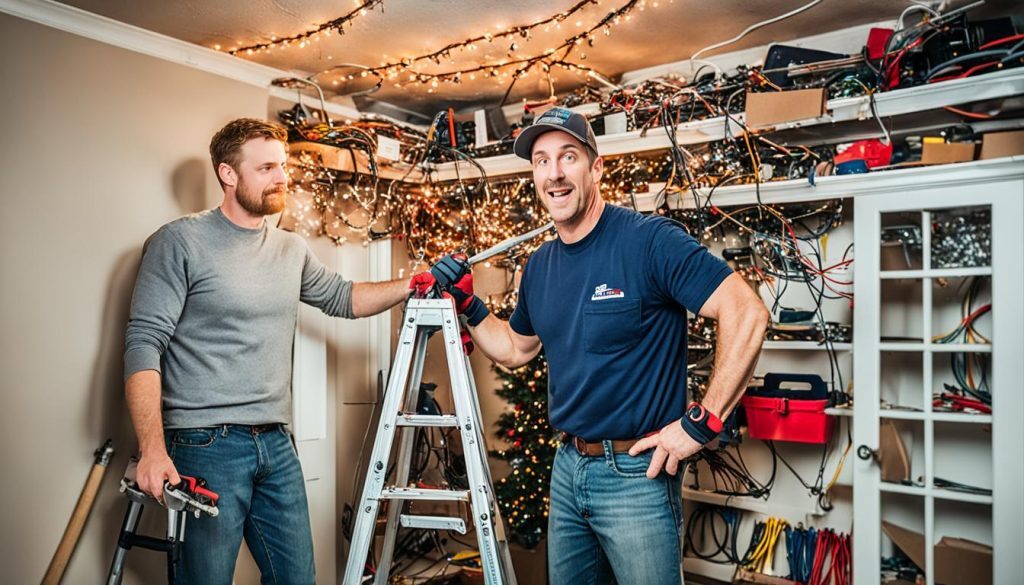 how to prep for hanging christmas lights