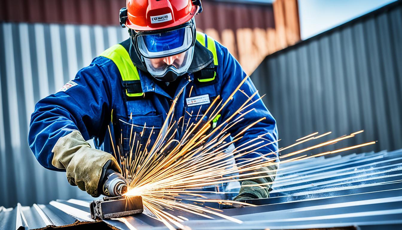 best way to cut corrugated metal