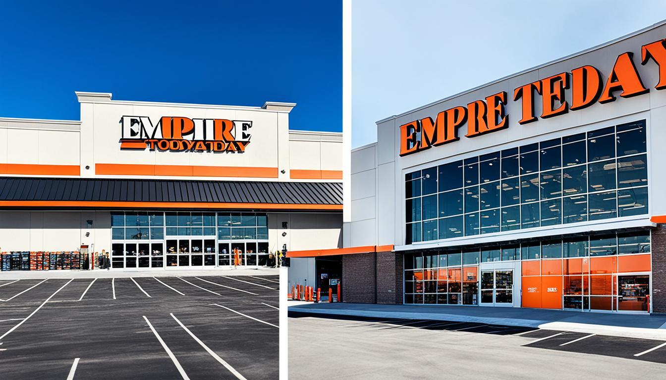 empire today prices vs home depot