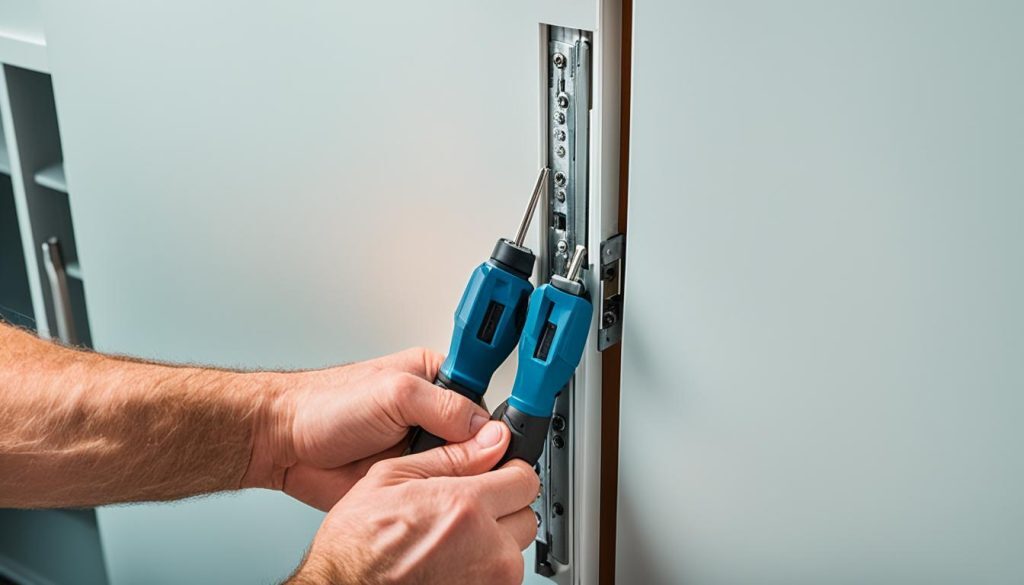 adjusting kitchen cabinet hinges